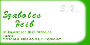 szabolcs heib business card